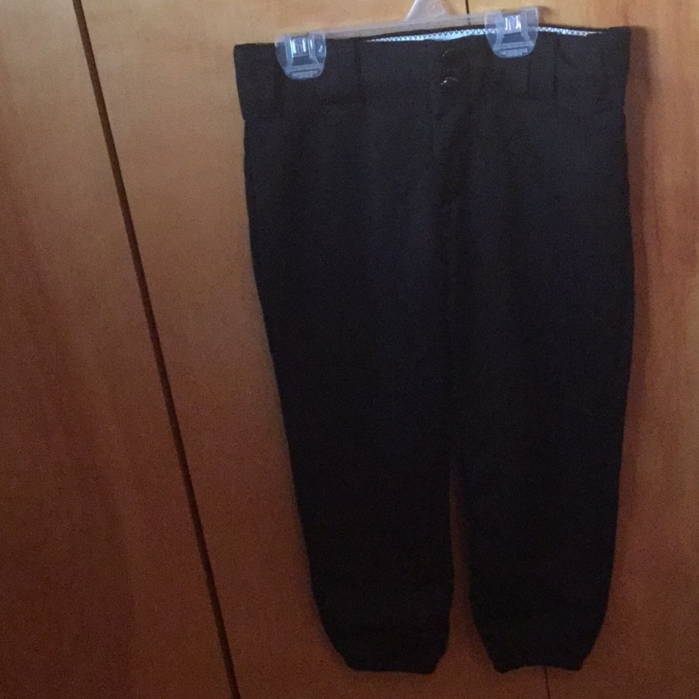 Alleson Black softball pants for girls